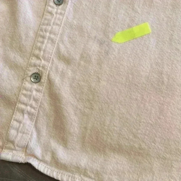 Lucky Brand Boyfriend Shirt in Pale Pink, Size Small. Long Sleeve, Button Front - Picture 15 of 16